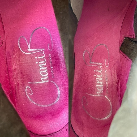 Chanii B  Metallic Brown Leather Ankle Boots Made in Portugal - Picture 11 of 11